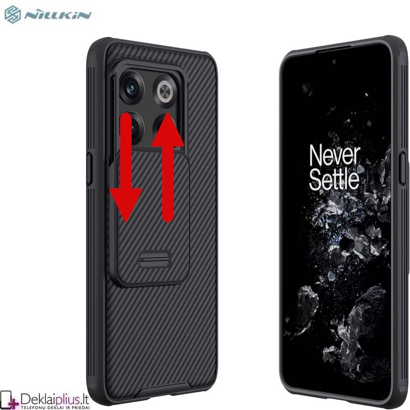 Nillkin Camshield dėklas su kameros apsauga - juodas (Oneplus 10T) Nillkin Camshield dėklas su kameros apsauga - juodas (Oneplus 10T)